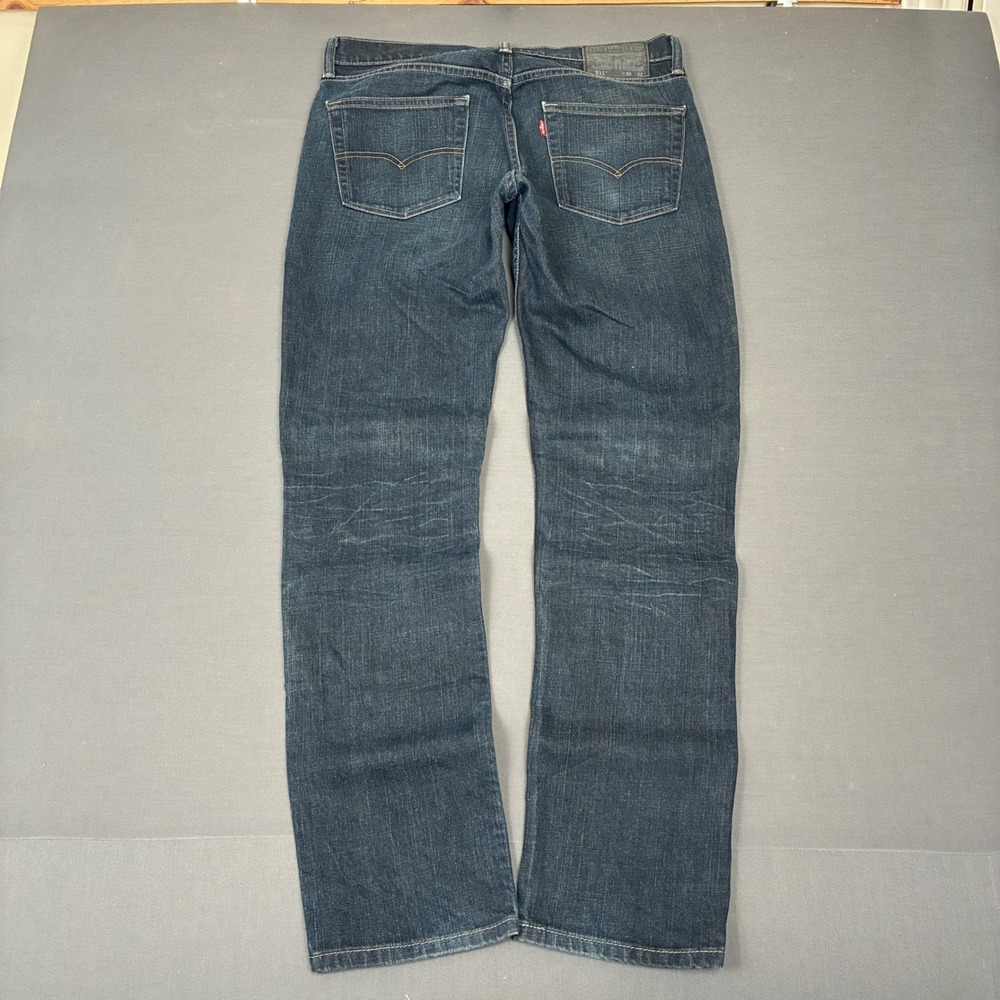 Levi's 511 Dark Wash Straight Leg Jeans Men's Size 32x32 FITS 33x32